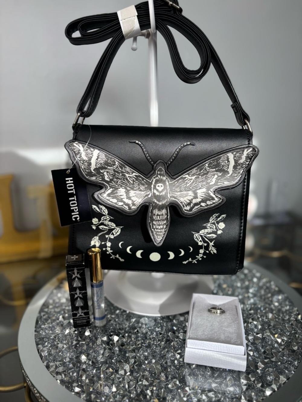 Hot Topic Black Crossbody Bag bundle of 4pc